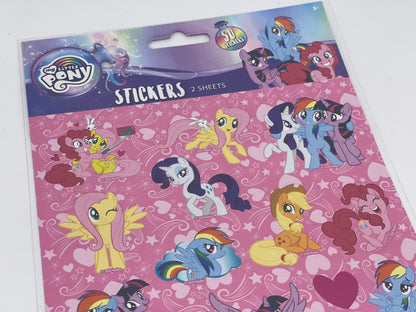 My Little Pony sticker set with a total of 72 stickers including foam stickers