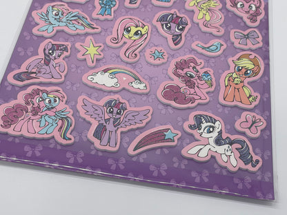 My Little Pony sticker set with a total of 72 stickers including foam stickers