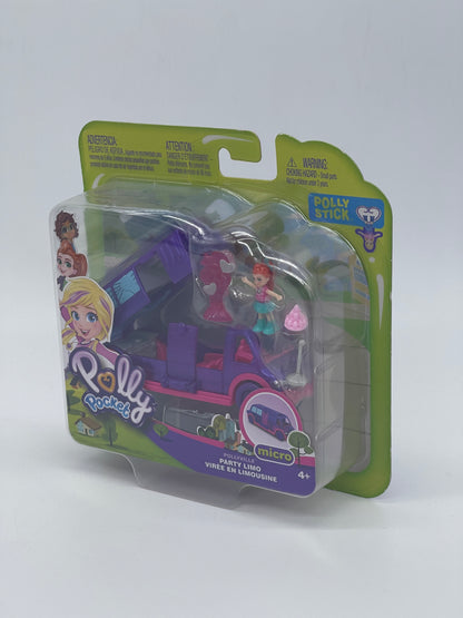 Polly Pocket Micro - PARTY LIMO / LIMOUSINE - Pollyville Spielset Polly Stick