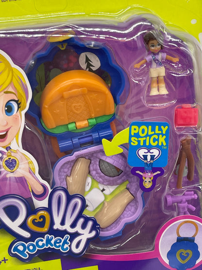 Polly Pocket Micro Playset - TENT AND CAMPFIRE - 2018 FWN40