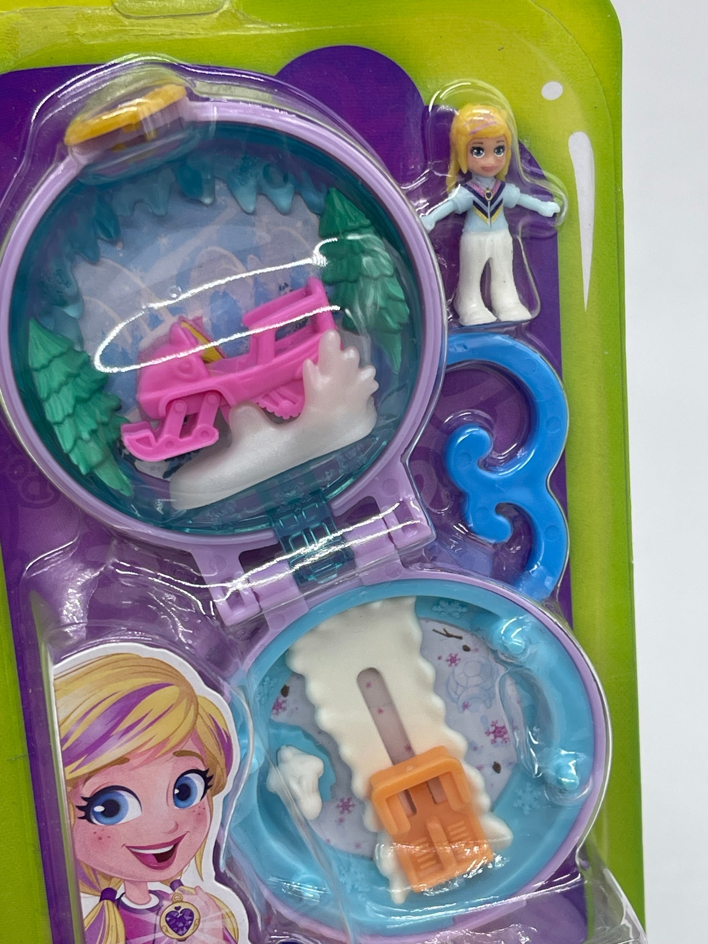 ️Polly Pocket Tiny is Mighty - SCHNEEMOBIL - Schatulle Mini Spielset GKJ41