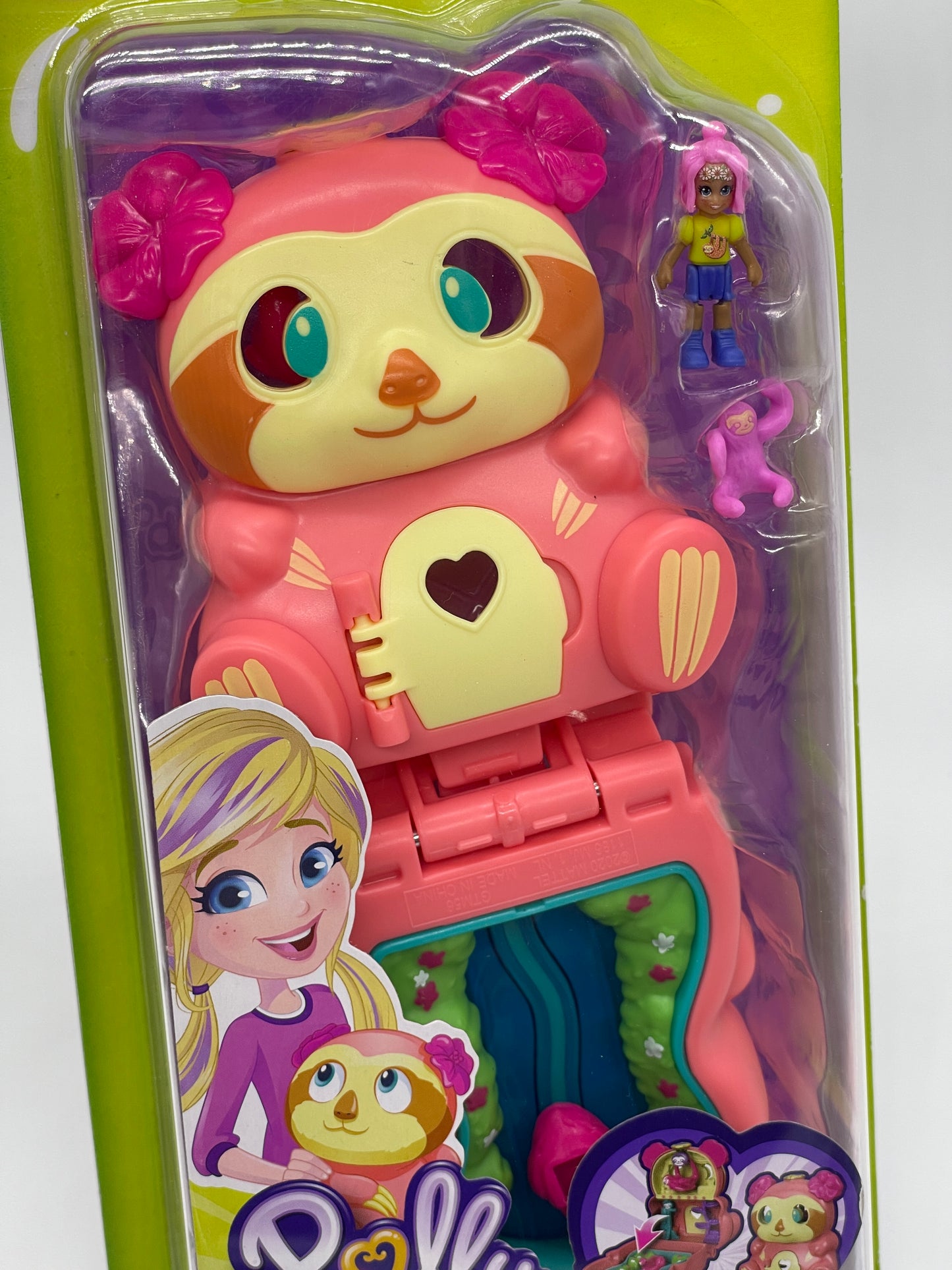 Polly Pocket Flip &amp; Find - Sloth - Case Flip and Discover GTM59