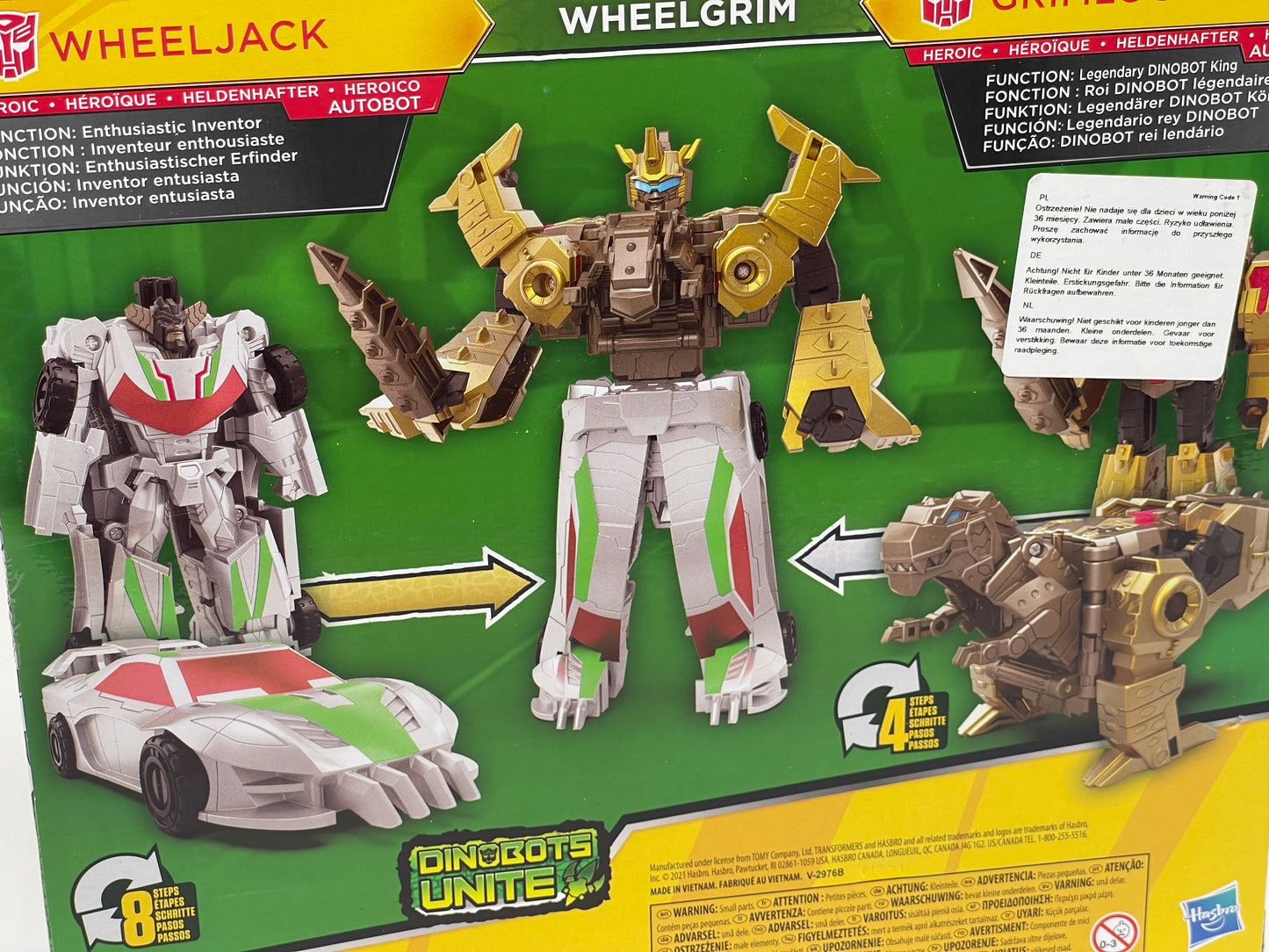 Transformers Bumblebee Cyberverse Adventures Wheeljack & Grimlock Wheelgrim