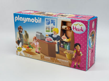 Playmobil 70257 Heidi Dorfladen Familie Keller / 37 Teile mit 3 Figuren