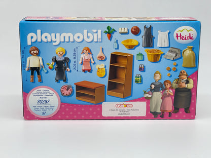 Playmobil 70257 Heidi Village Shop Family Keller / 37 parts with 3 figures 