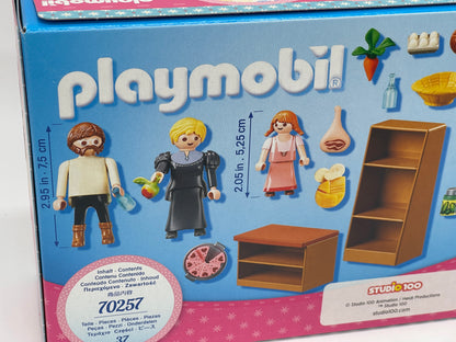 Playmobil 70257 Heidi Village Shop Family Keller / 37 parts with 3 figures 