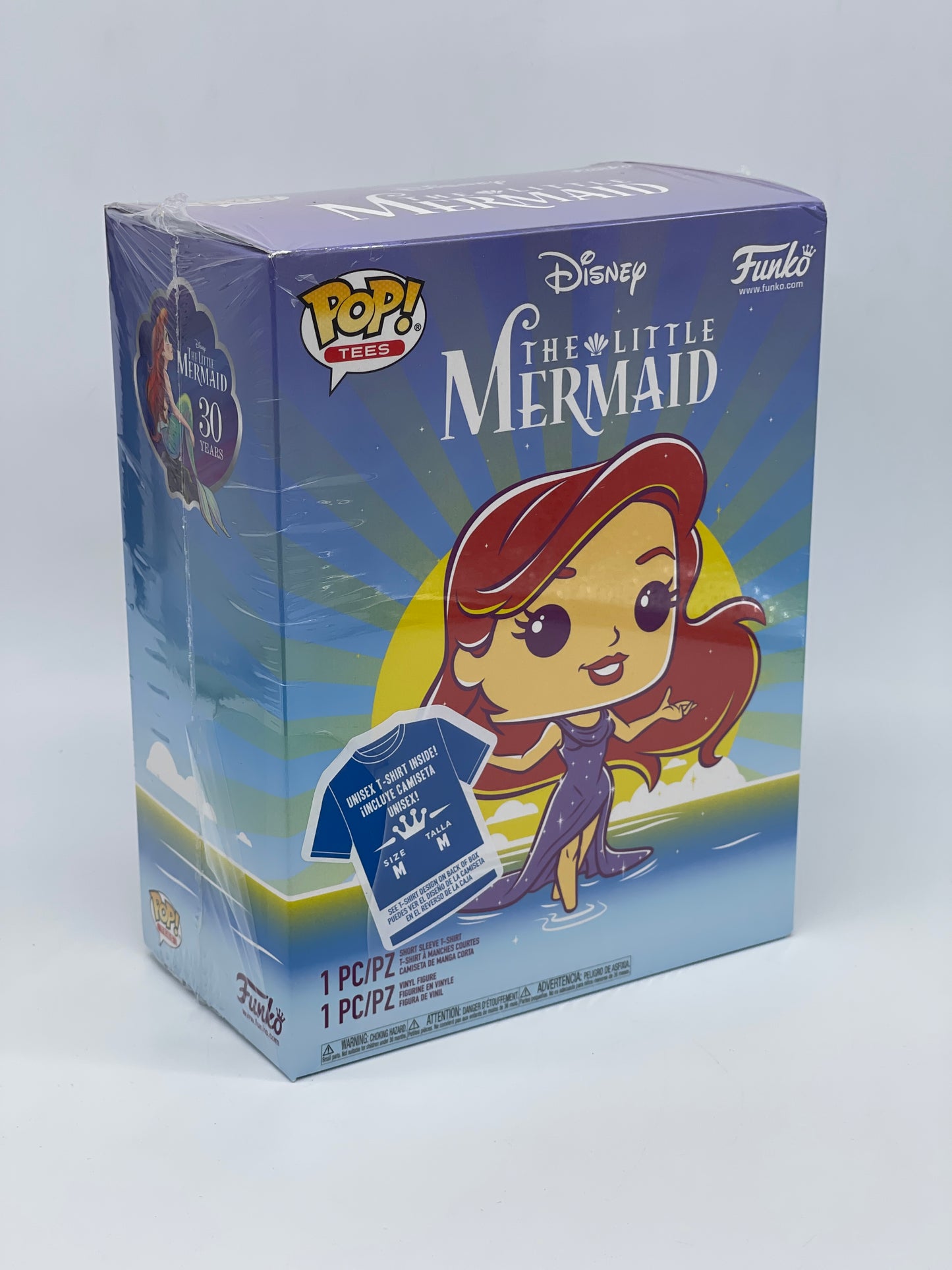 Funko Pop Tees - Arielle die Meerjungfrau T-Shirt & Exklusive Figur - 30 Jahre Edition