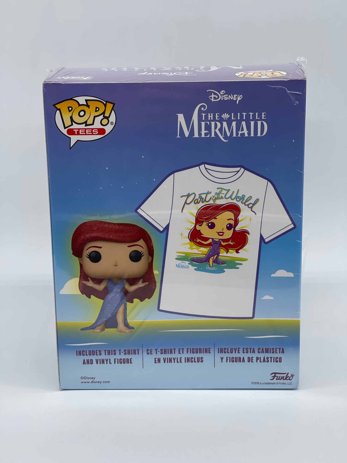 Funko Pop Tees - Arielle die Meerjungfrau T-Shirt & Exklusive Figur - 30 Jahre Edition