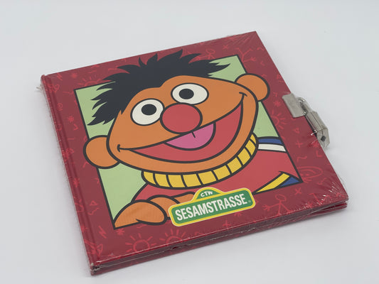Sesamstraße Tagebuch "Ernie" mit Schloss und Schlüssel Vintage / sealed (1998)