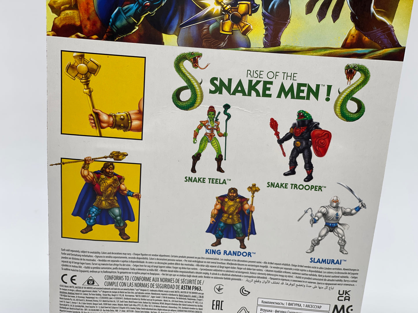 Masters of the Universe Origins "Young King Randor" Snake Men unpunched MOTU (2023)