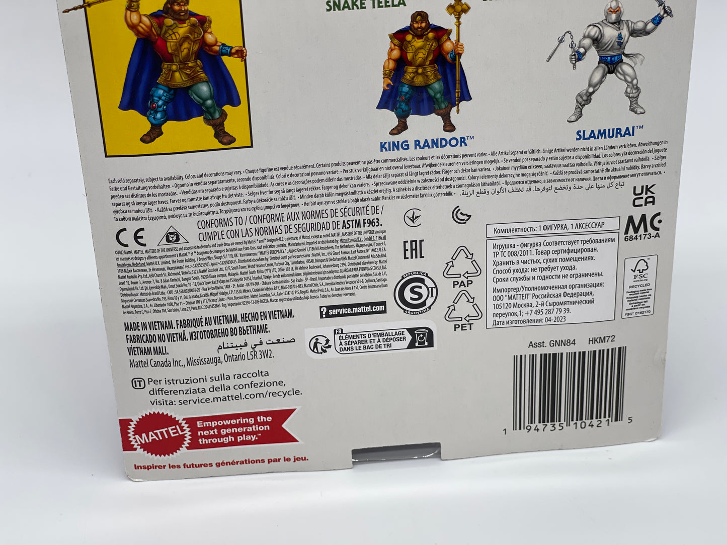 Masters of the Universe Origins "Young King Randor" Snake Men unpunched MOTU (2023)