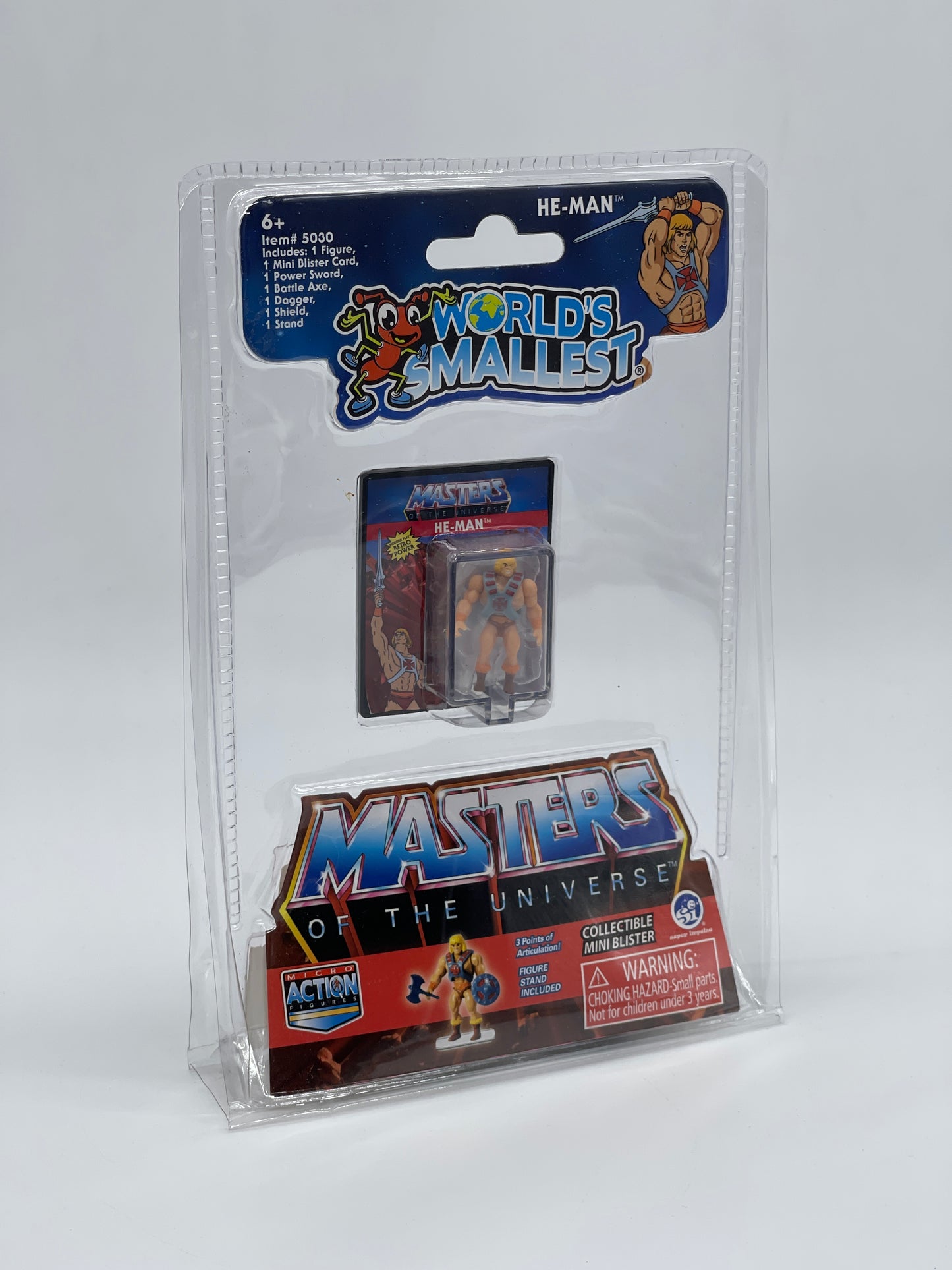 Worlds Smallest "He-Man" Masters of the Universe Micro Action Figure (#5030)