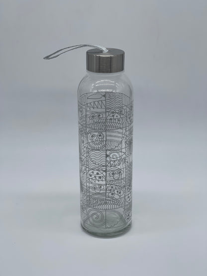 Sesamstraße "Trinkflasche aus Glas 500ml" 50 Jahre Sesame Street (2022)