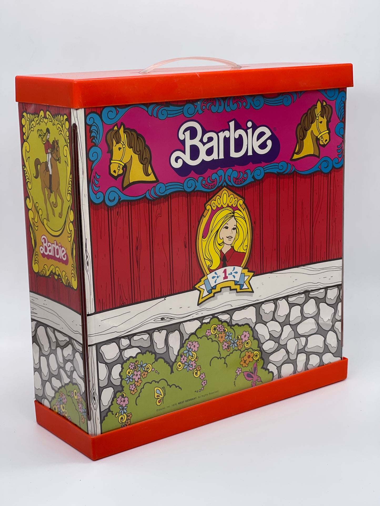 Barbie Vintage "Pferdestall" Koffer, lose, Mattel (1976)