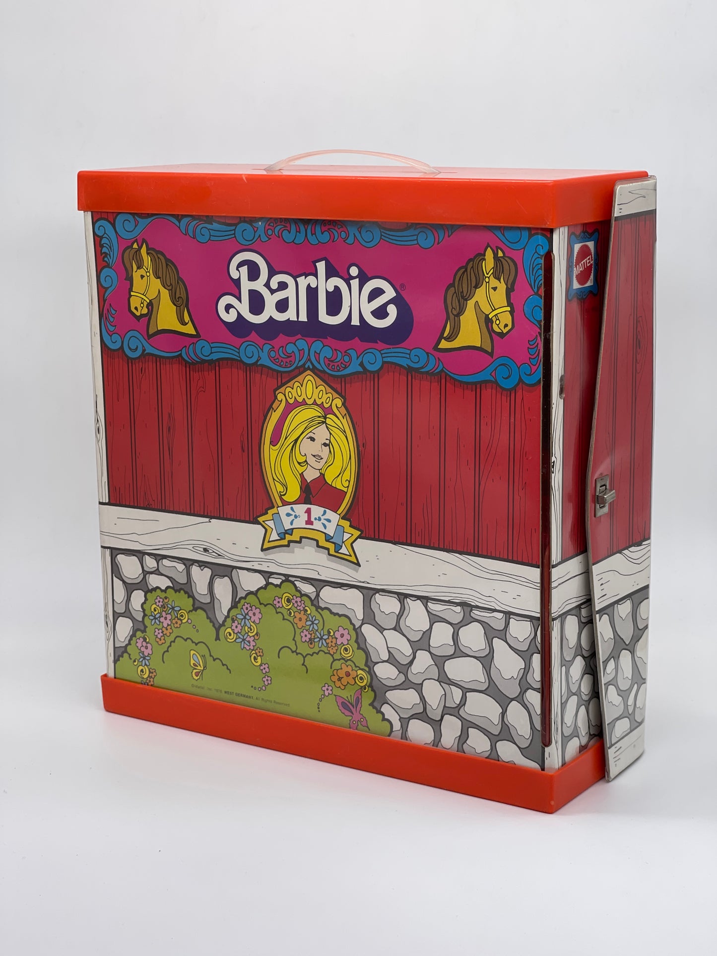 Barbie Vintage "Pferdestall" Koffer, lose, Mattel (1976)
