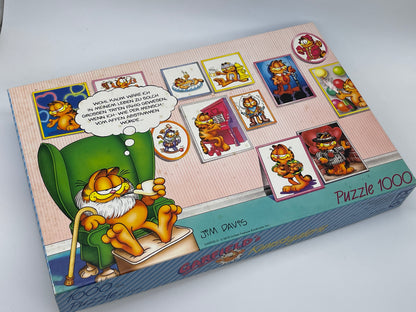 Garfield's "Kunstgalerie" 1000 Teile Puzzle 67,5 x 44 cm FX Schmid Spiele 1978 Vintage