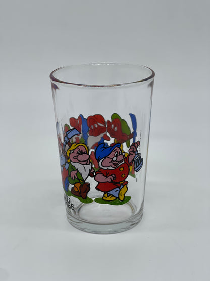 Die sieben Zwerge "Trinkglas / Sammelglas / Glas" Schneewittchen Walt Disney Vintage