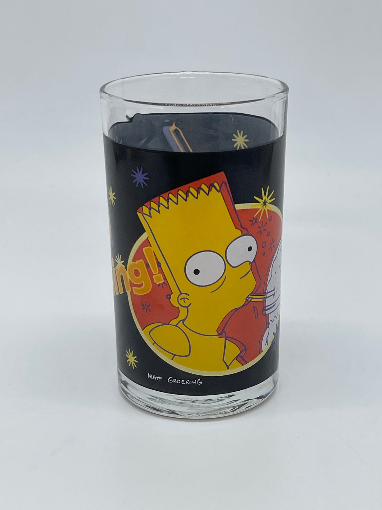 The Simpsons "Trinkglas / Sammelglas / Glas" Bart Squishee Vintage (2001)