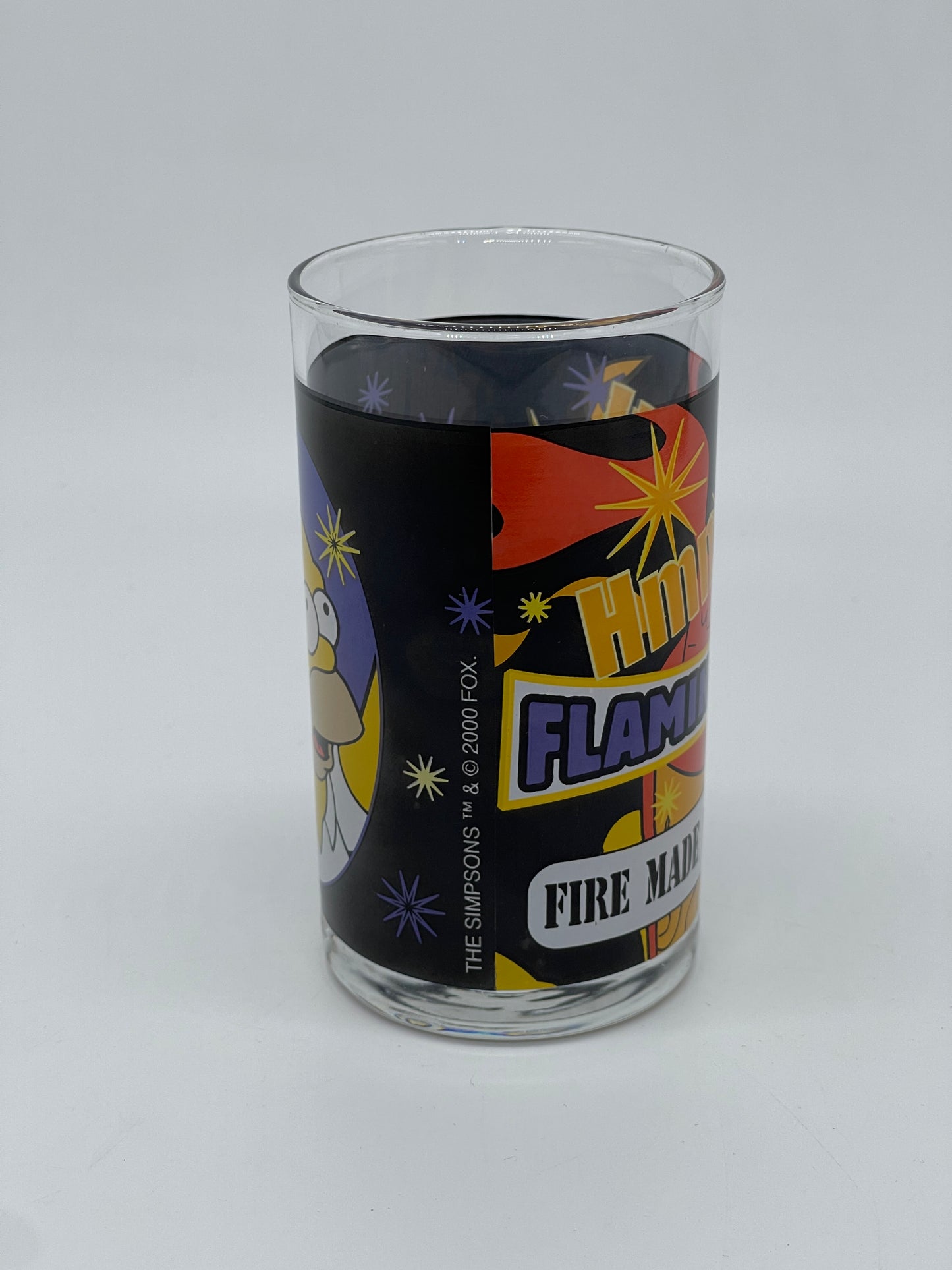The Simpsons "Trinkglas / Sammelglas / Glas" Flaming Moe Vintage (2001) #2
