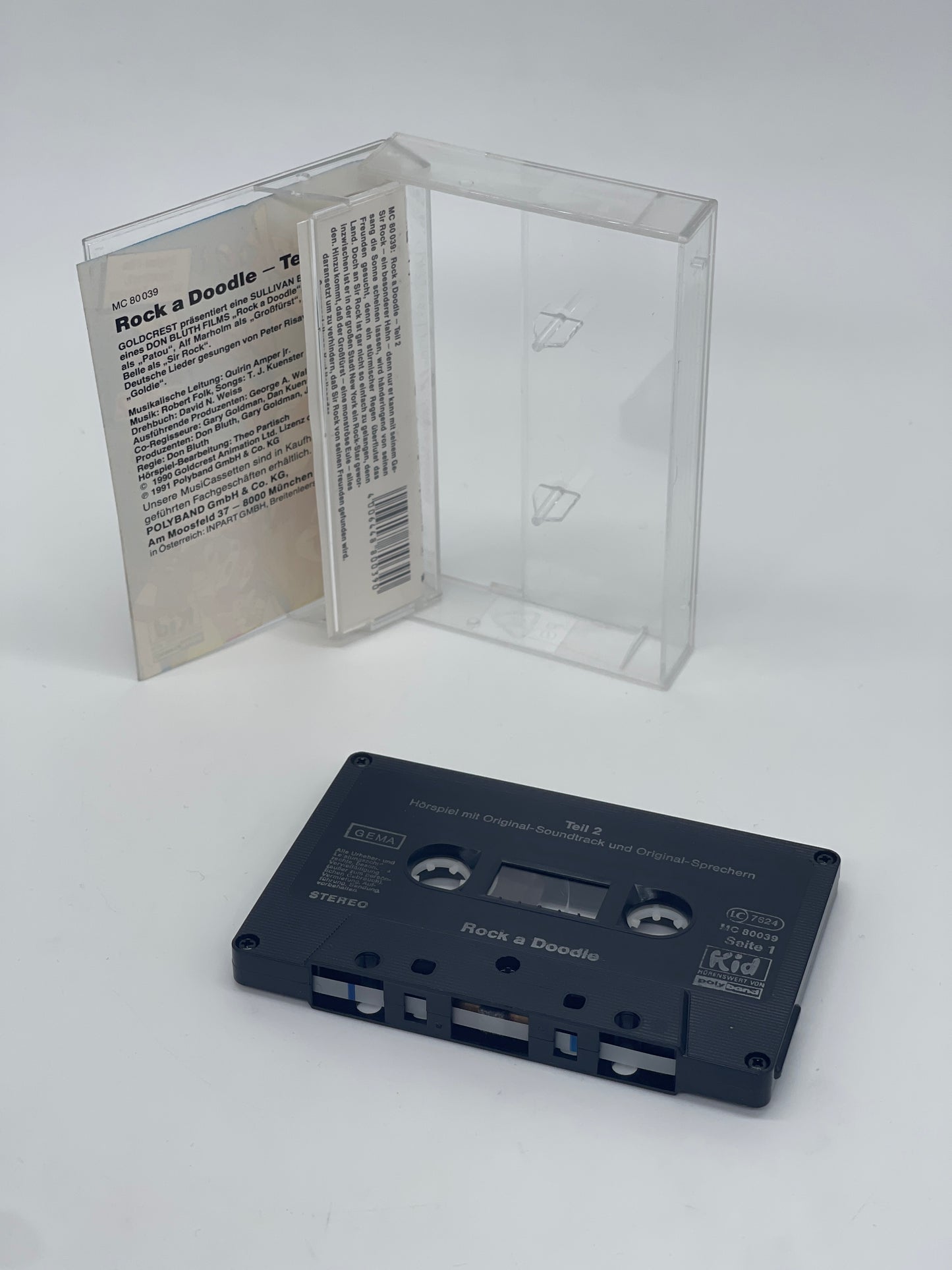 "Rock a Doodle Teil 2" Hörspielkassette mit Original Soundtrack und Sprechern (1991)