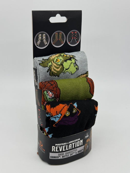 Masters of the Universe "Cringer, Battle Cat, Orko" Revelation 3er Socken Set Gr. 35-45