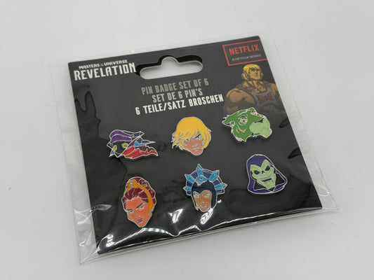 Masters of the Universe "Ansteck-Buttons / Pins" 6-er Pack (2022)