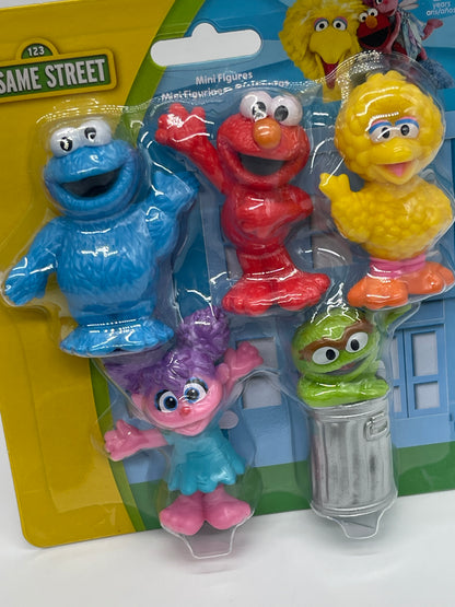 Sesamstraße "Mini-Figuren 5-Pack" Elmo, Oskar, Bibo, Krümelmonster, Abby (2022)