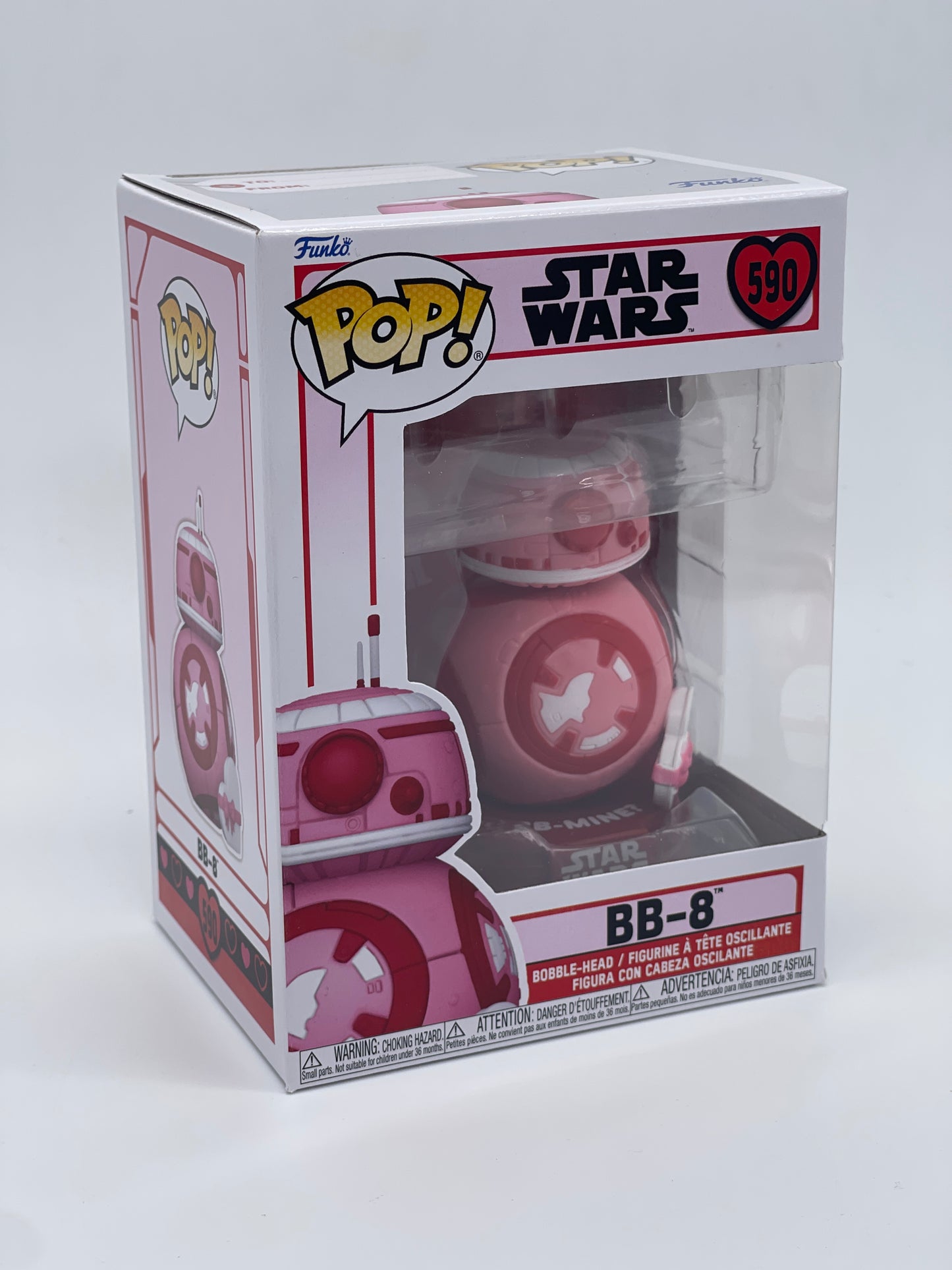 Funko Pop Star Wars 590 "BB-8" <3 Valentines Edition <3 Bobble Head (2022)