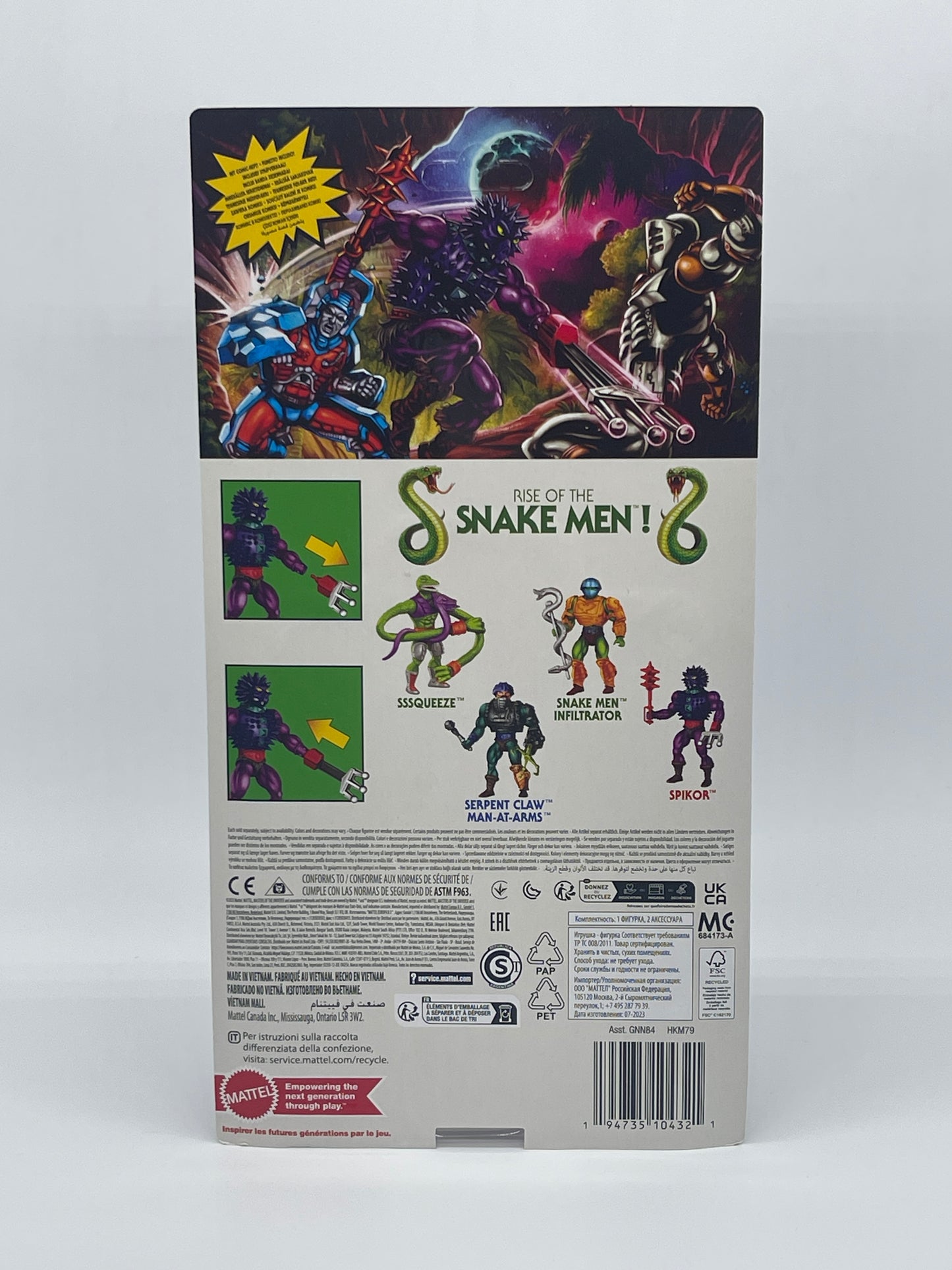 Masters of the Universe Origins "Spikor" Snake Men unpunched MOTU (2023)