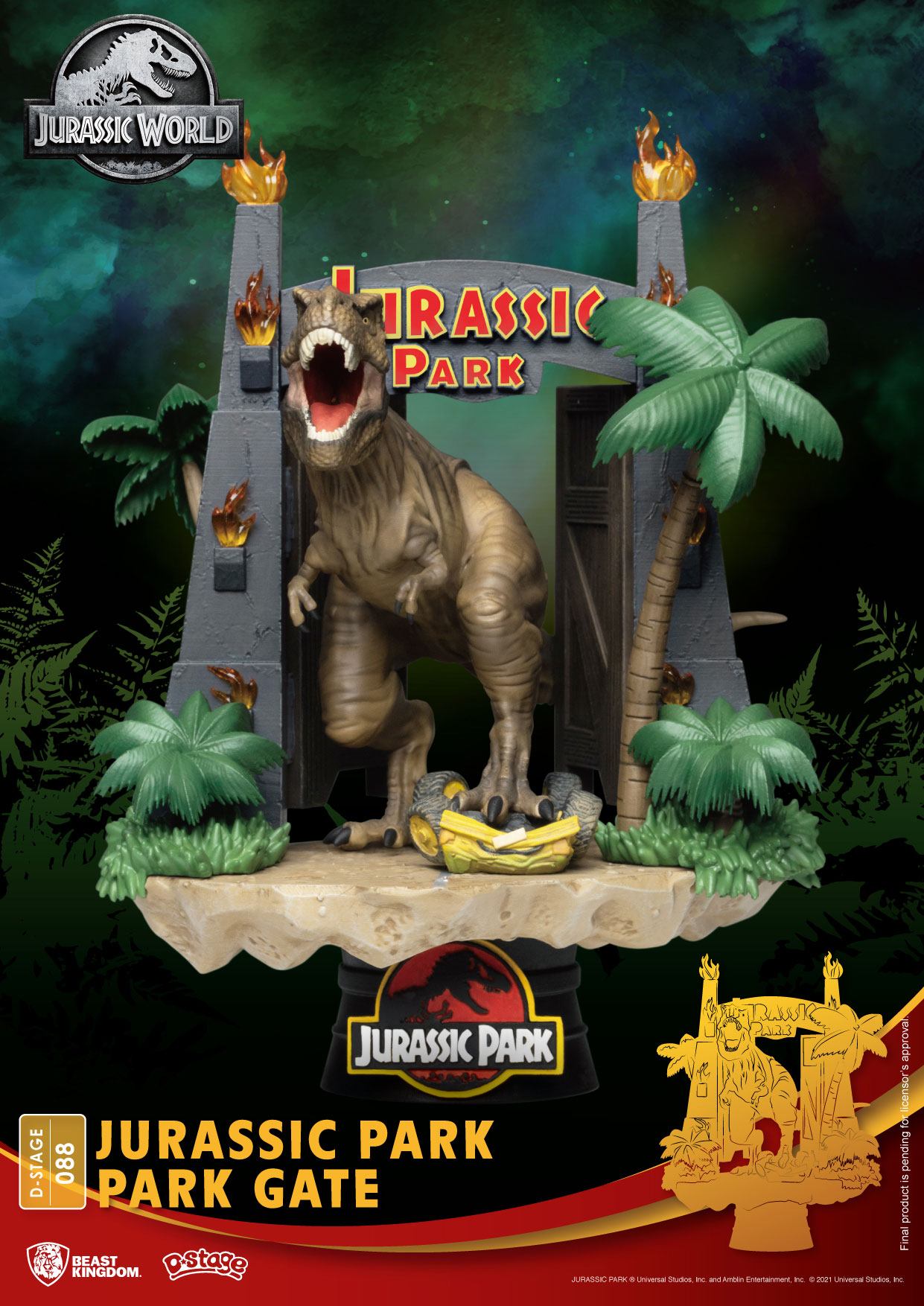 Jurassic Park D-Stage PVC Diorama T-Rex Park Gate Beast Kingdom D-Stage (2023)