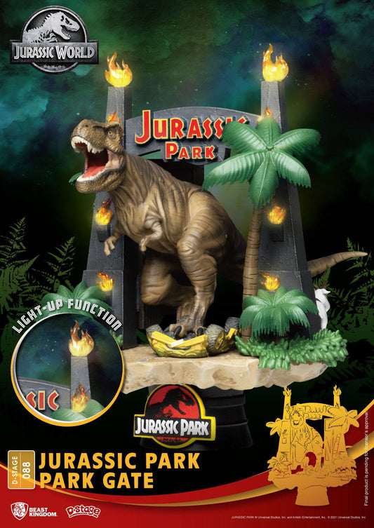 Jurassic Park D-Stage PVC Diorama T-Rex Park Gate Beast Kingdom D-Stage (2023)