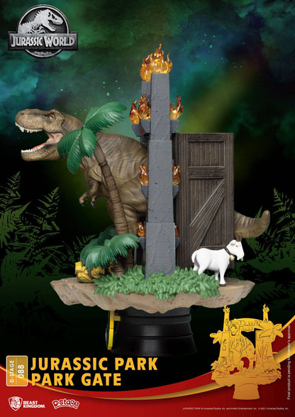 Jurassic Park D-Stage PVC Diorama T-Rex Park Gate Beast Kingdom D-Stage (2023)