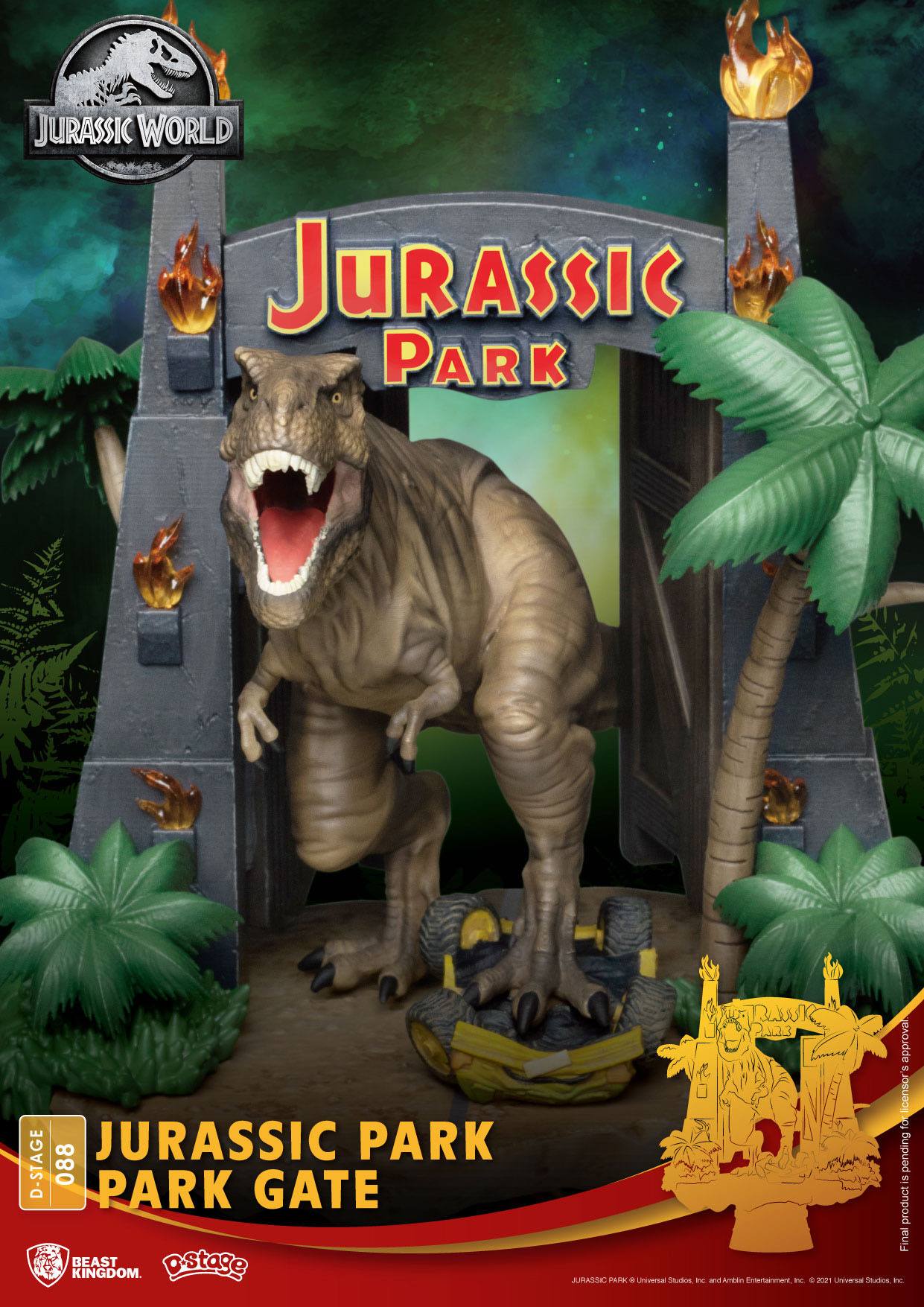 Jurassic Park D-Stage PVC Diorama T-Rex Park Gate Beast Kingdom D-Stage (2023)