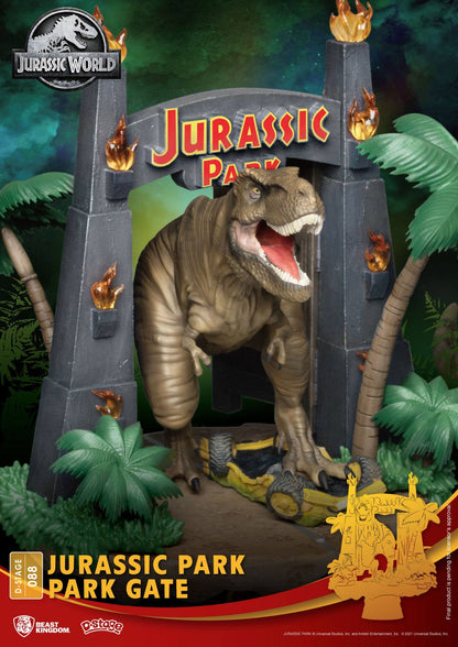 Jurassic Park D-Stage PVC Diorama T-Rex Park Gate Beast Kingdom D-Stage (2023)