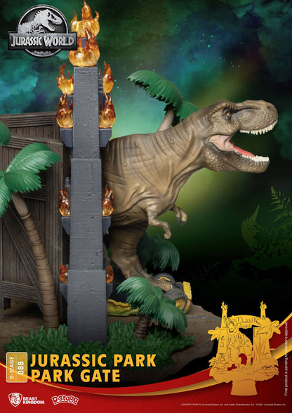 Jurassic Park D-Stage PVC Diorama T-Rex Park Gate Beast Kingdom D-Stage (2023)