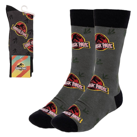 Jurassic Park "Logo Socken" verschiedene Größen (Gr. 40-46 und 35-41)