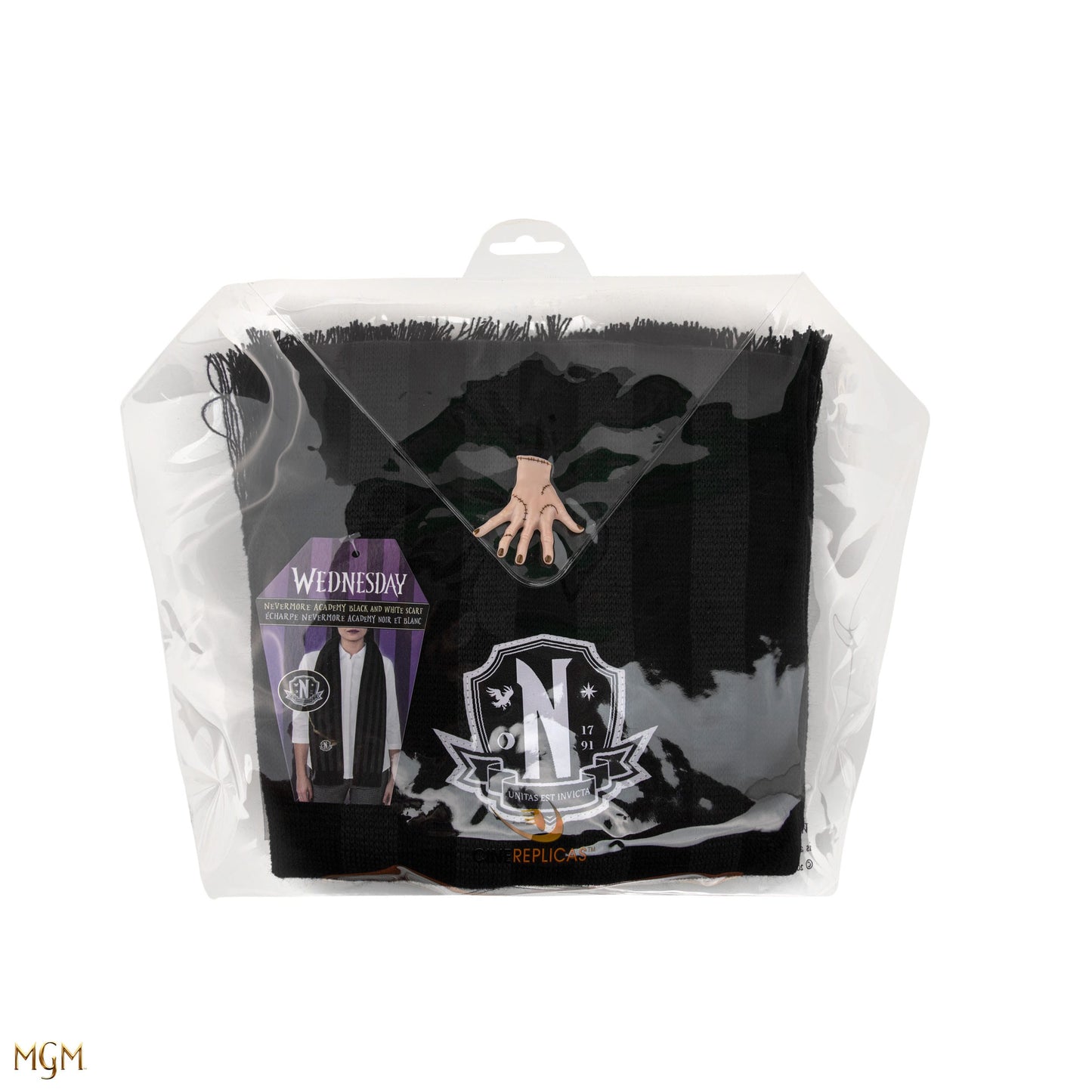 Wednesday "Nevermore Academy" Unitas Est Invicta 190 cm lang, 100% Acryl