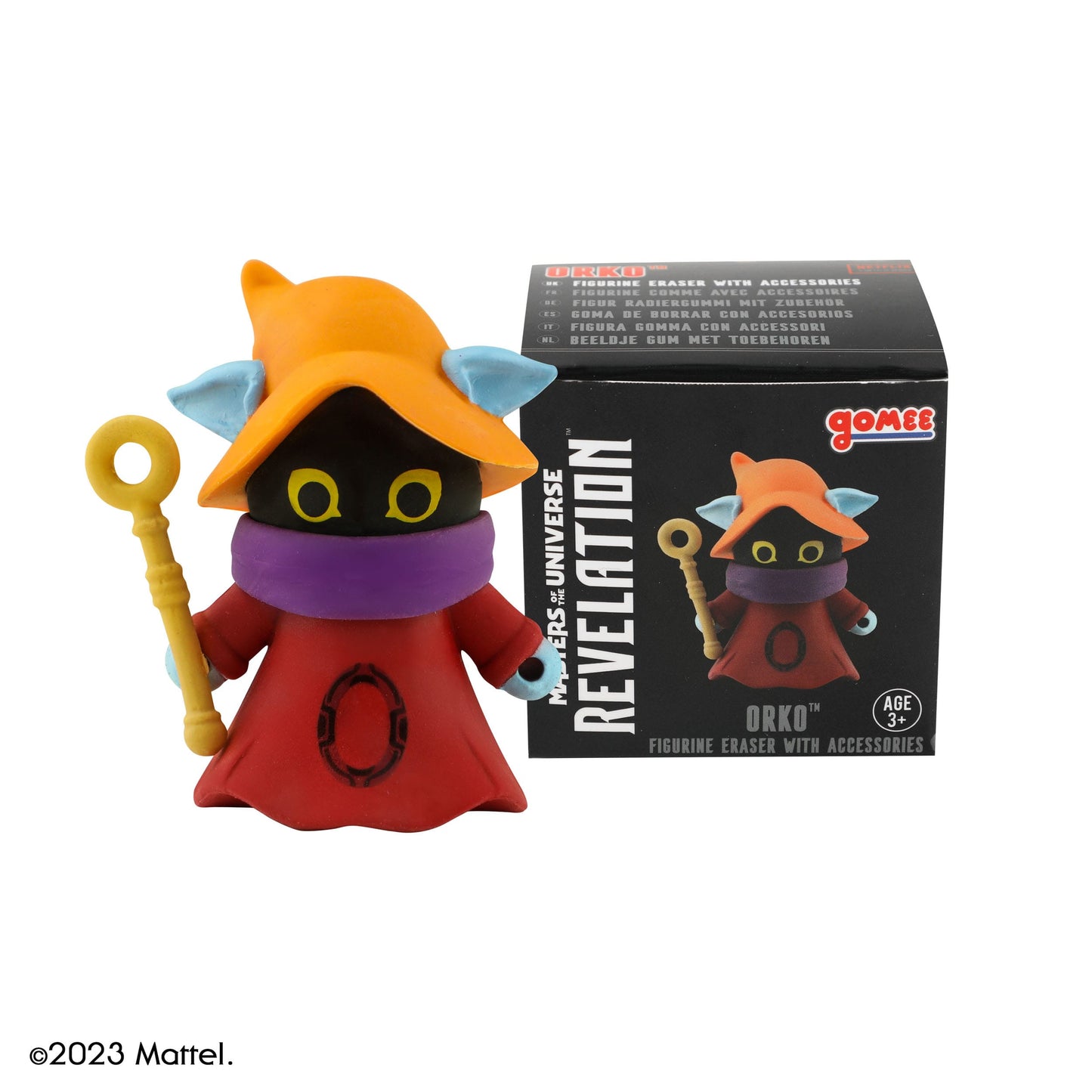Masters of the Universe "Sammelfiguren aus Gummi (Radiergummi) Gomee" mit Zubehör (2023)