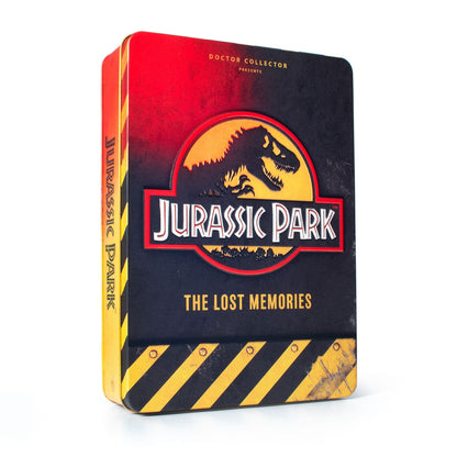 Jurassic Park Sammlerbox "The Lost Memories" mit 21 exklusive Collector Items in Metalldose