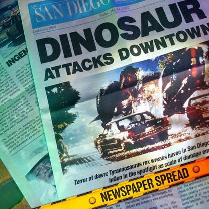 Jurassic Park Sammlerbox "The Lost Memories" mit 21 exklusive Collector Items in Metalldose