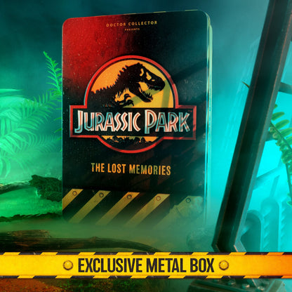 Jurassic Park Sammlerbox "The Lost Memories" mit 21 exklusive Collector Items in Metalldose