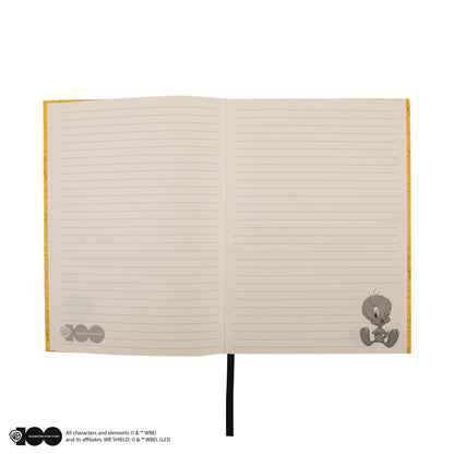 Warner Bros 100 Jahre "Tweety" Notizbuch 200 Seiten Hardcover Linienlayout DIN A5
