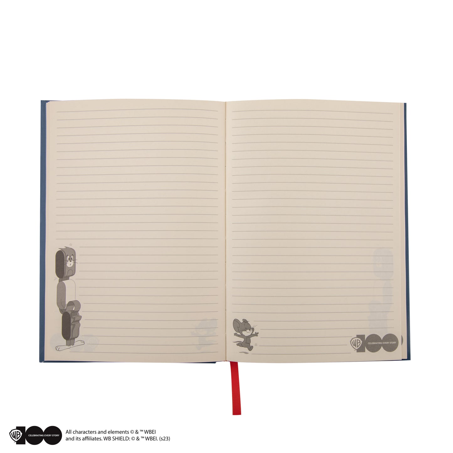 Warner Bros 100 Jahre "Tom & Jerry" Notizbuch 200 Seiten Hardcover Linienlayout DIN A5