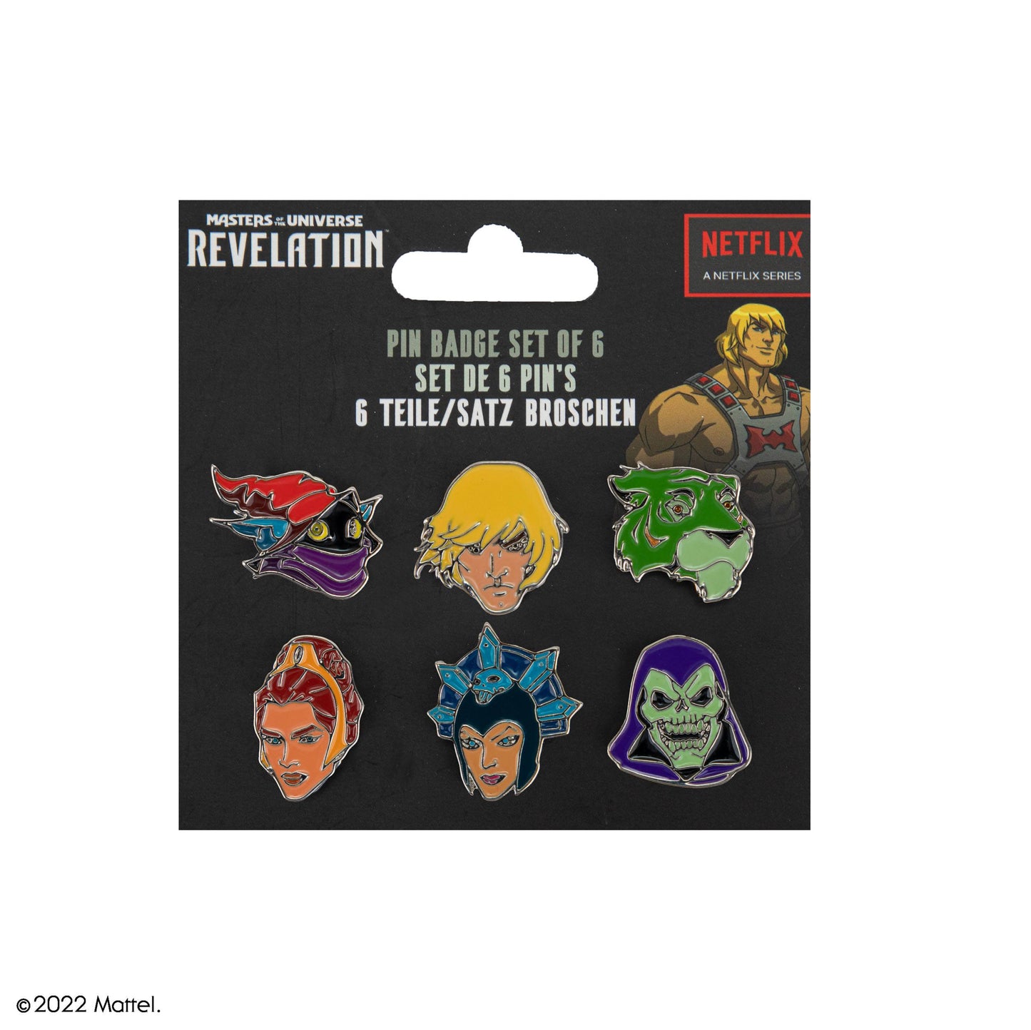Masters of the Universe "Ansteck-Buttons / Pins" 6-er Pack (2022)