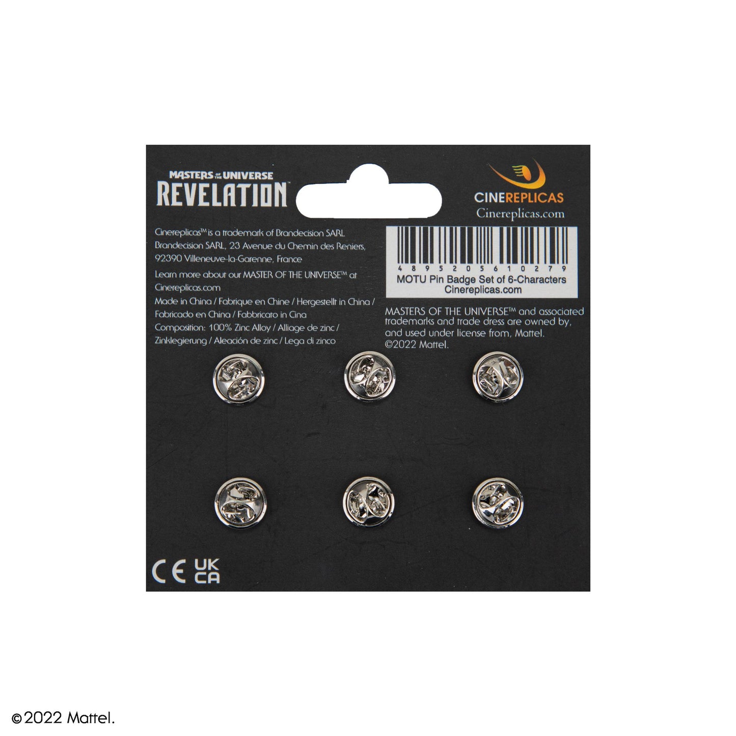 Masters of the Universe "Ansteck-Buttons / Pins" 6-er Pack (2022)