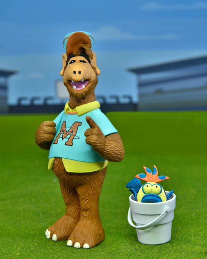 Alf Sammlerfigur "Gordon Shumway mit Holzhammer, Fisch, Eimer" Melmac Neca (2023)