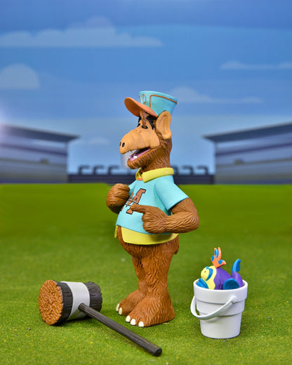 Alf Sammlerfigur "Gordon Shumway mit Holzhammer, Fisch, Eimer" Melmac Neca (2023)