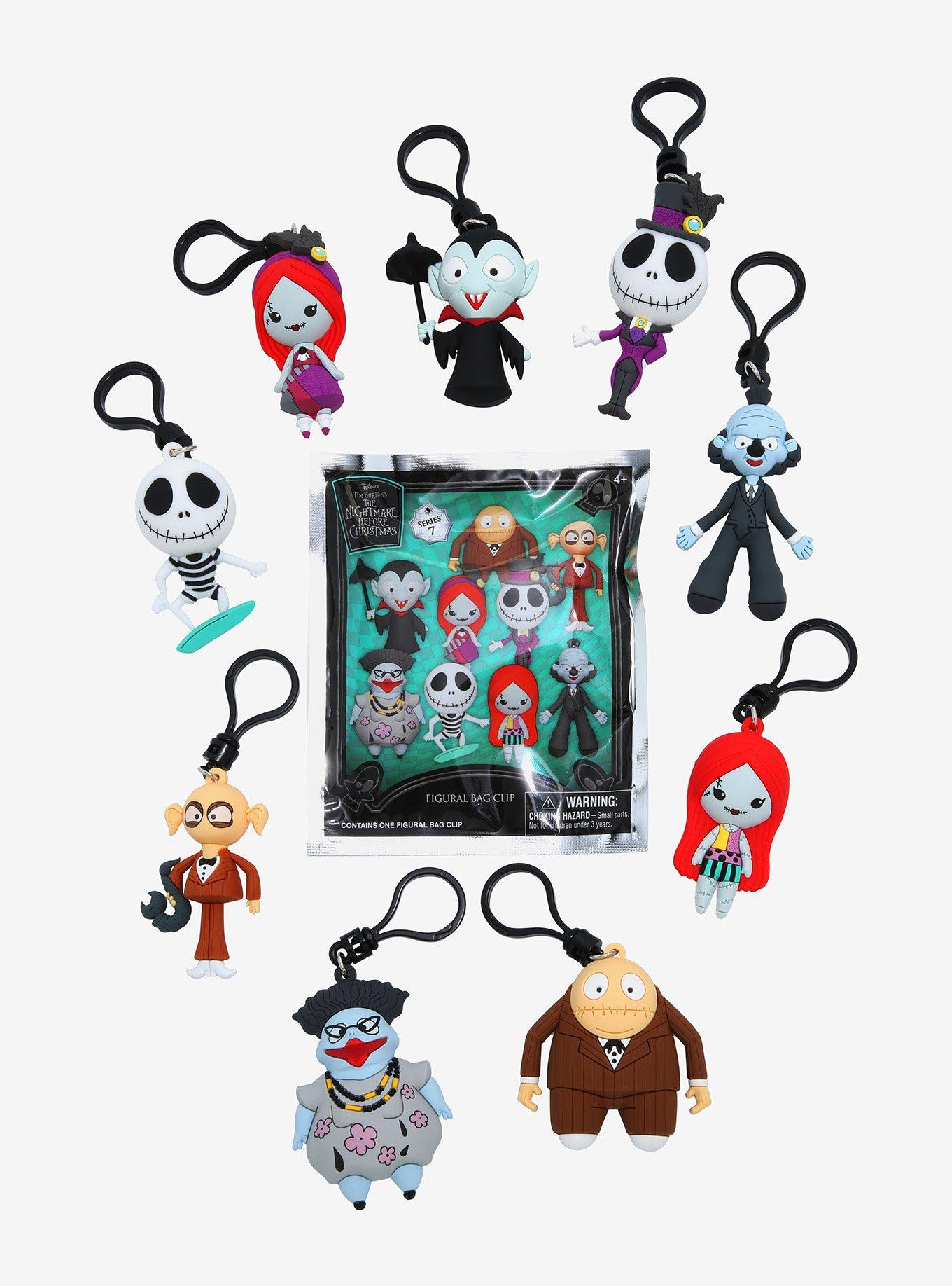 Nightmare before Christmas 3D Figural Bag Clip Pocket Clip Keychain Series 7 