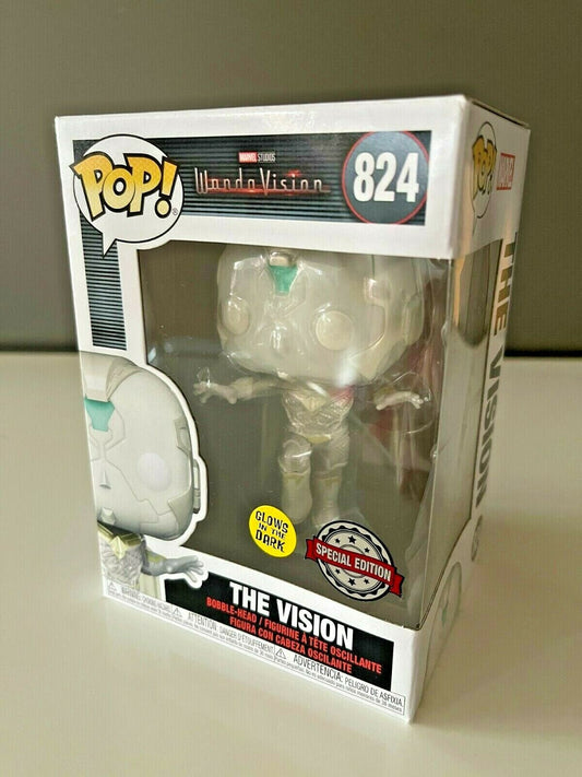 Funko POP Marvel Wandavision 824 - THE VISION - Glows in the Dark Spec. Edit. - END OF TOYS STORE