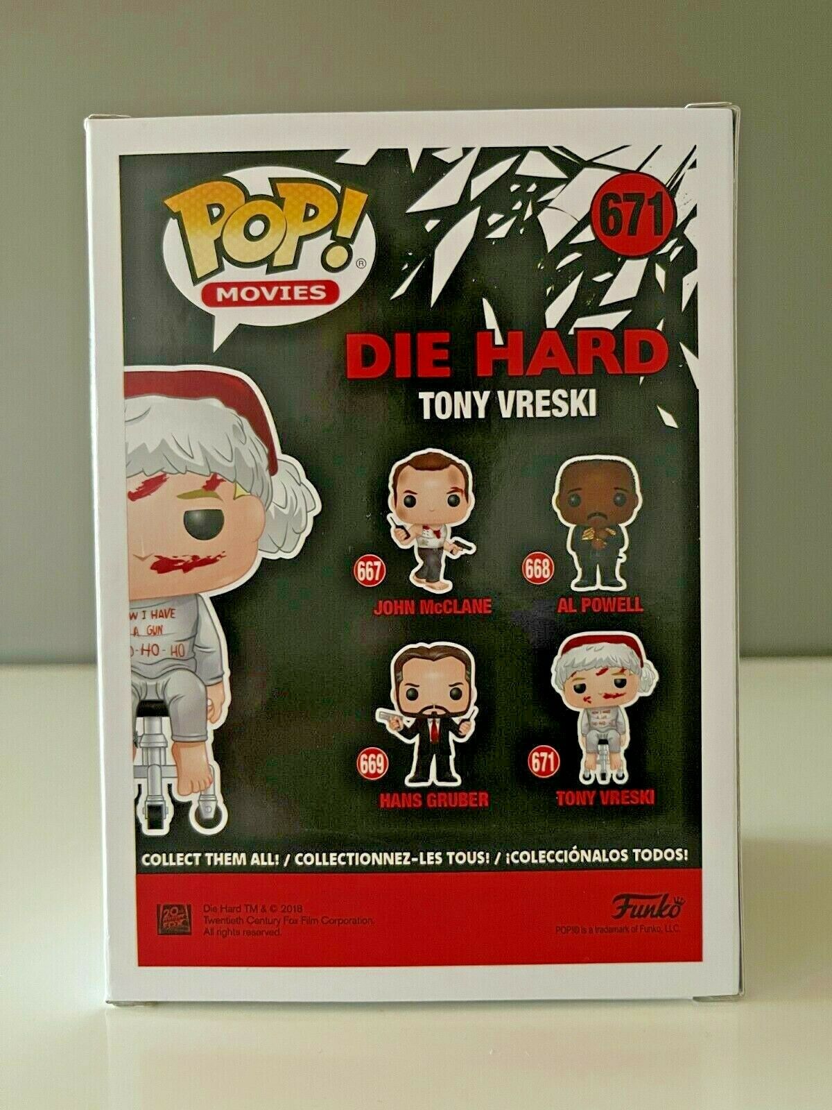 Funko Pop Movies 671 Die Hard-Tony vreski - 20th Century Fox - END OF TOYS STORE